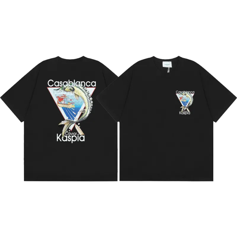 Graphic T-Shirt Casablanca Caviar Print