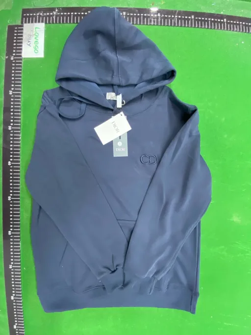Pure cotton-pullover style navy-navy cd