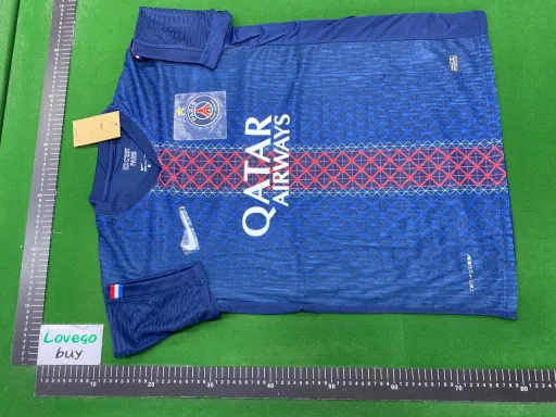 2025-26 paris home jersey with star player