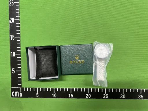 日志仿机械12钻银白