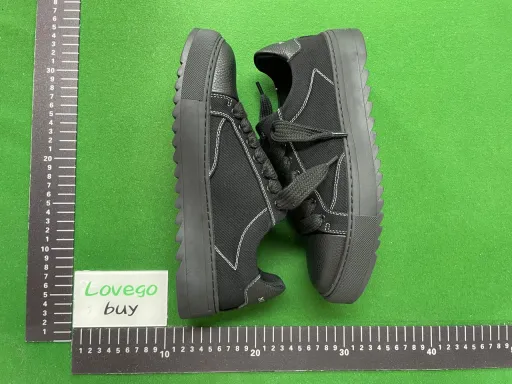 Mu black bottom black denim