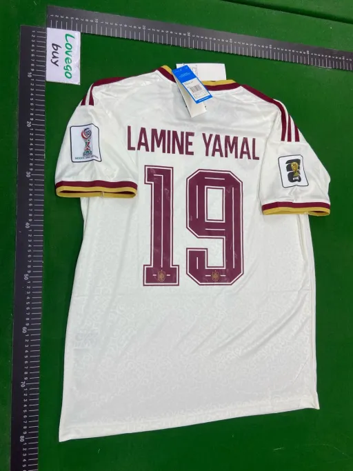 Spain away jersey #19 with captain's armband