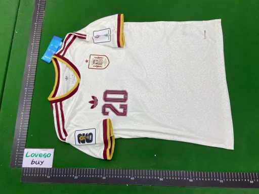 Spain away jersey #20 with captain's armband