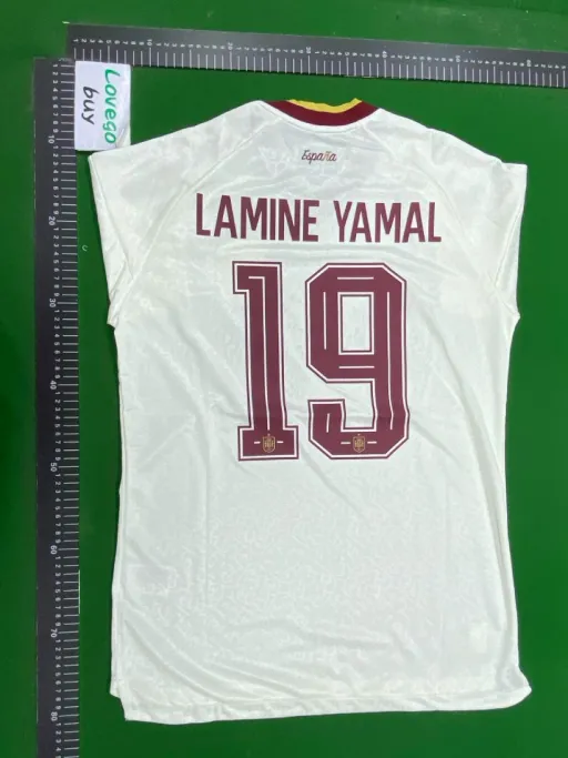 26 spain away jersey + printed #19 star + armband