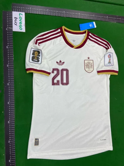 26 spain away jersey + printed #20 star + armband