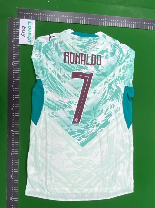 26 portugal away kit + printed #7 star + world cup