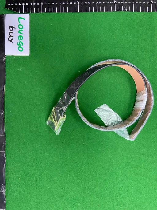 Black flower gold buckle