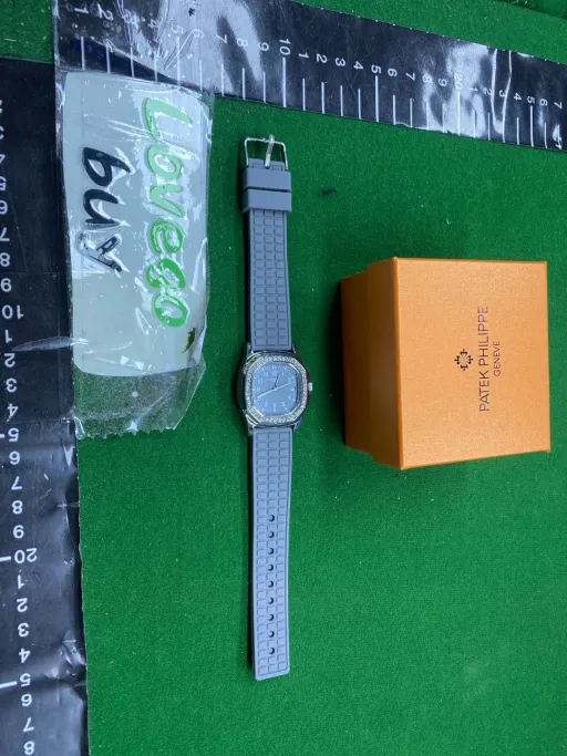 Baida with diamonds silicone gray