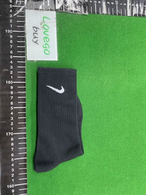 Terry-lined, over-the-knee black socks