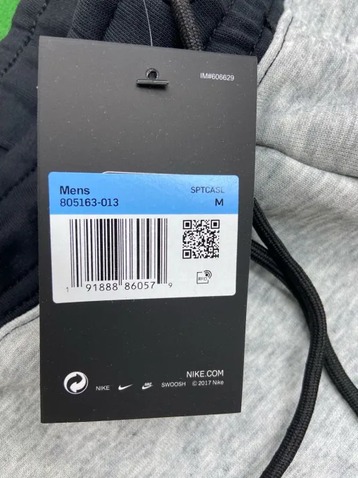 Black and gray trousers