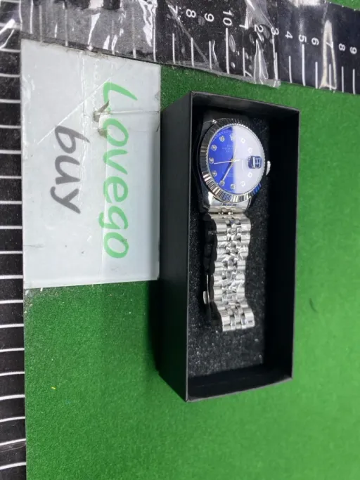 R830-11 silver blue 12 diamonds