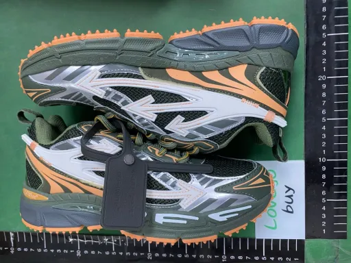 White orange green