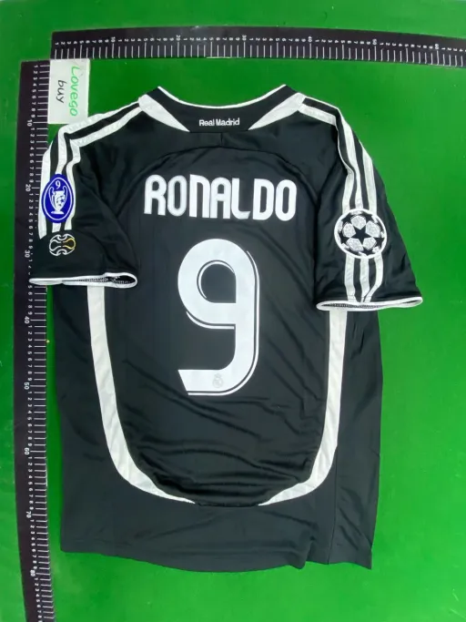 0607 real madrid away game customized printed no. 9