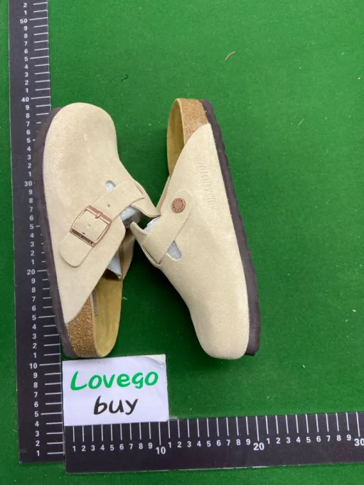 Sand color suede