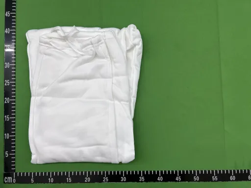 B8367脚口穿绳白色