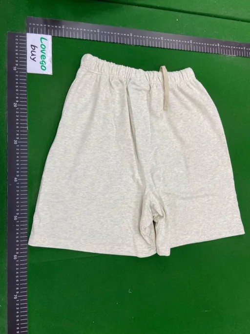 Flocked shorts oatmeal gray