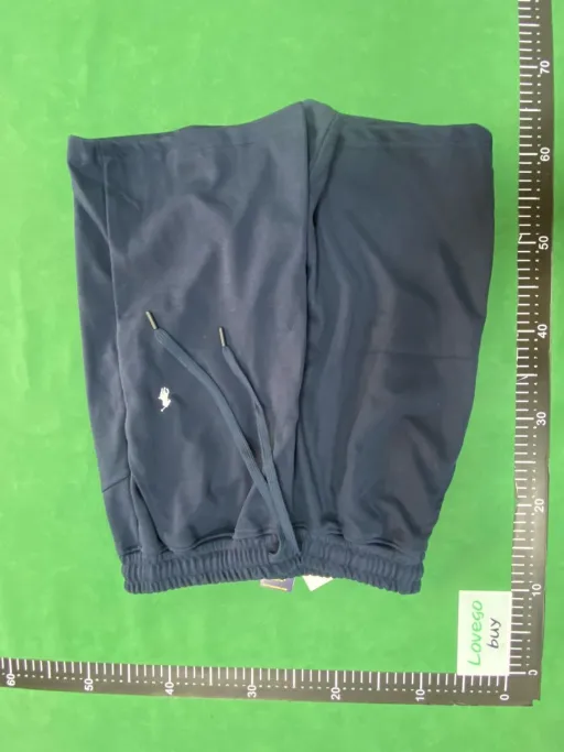 Cotton shorts royal blue white horse