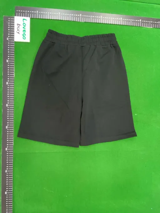 Shorts black white label