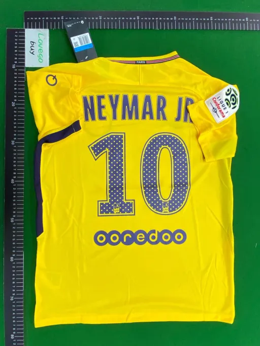 1718 paris away custom #10 jersey with league armband