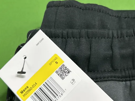 黑拼深灰长裤