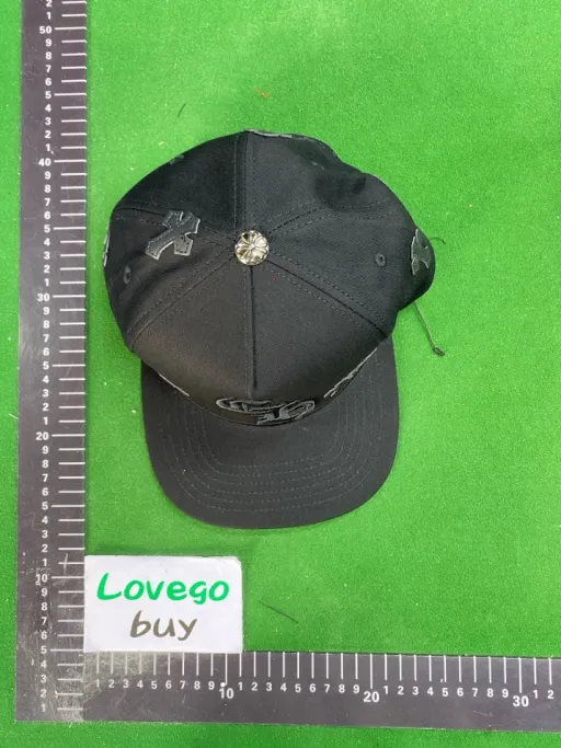 Ch cross leather patch - jet black