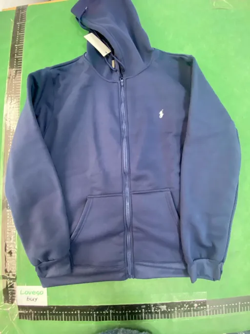 Royal blue zipper suit white