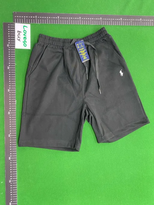 Shorts black white label