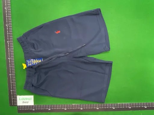 Shorts navy blue red label