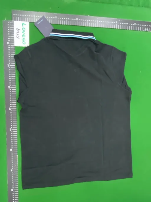 Black white blue edge