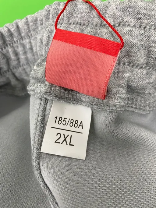 Embroidered gray gray pants resistant