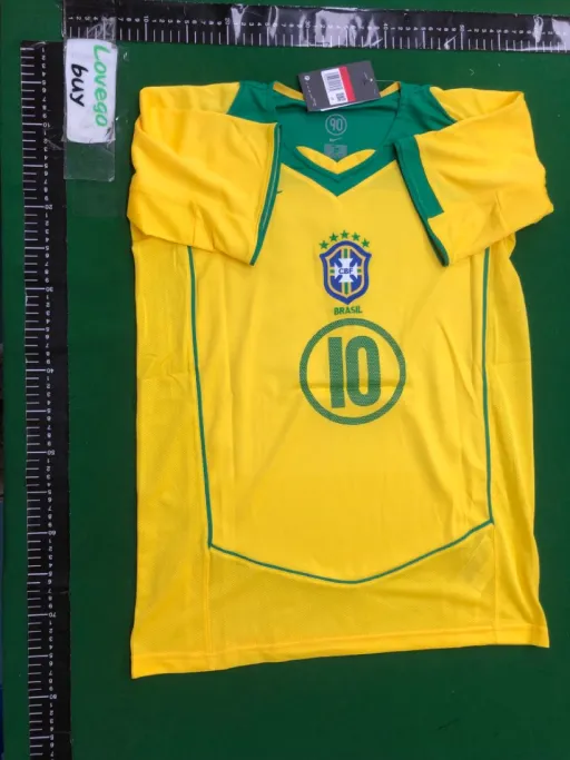 2004 brazil home jersey, number 10