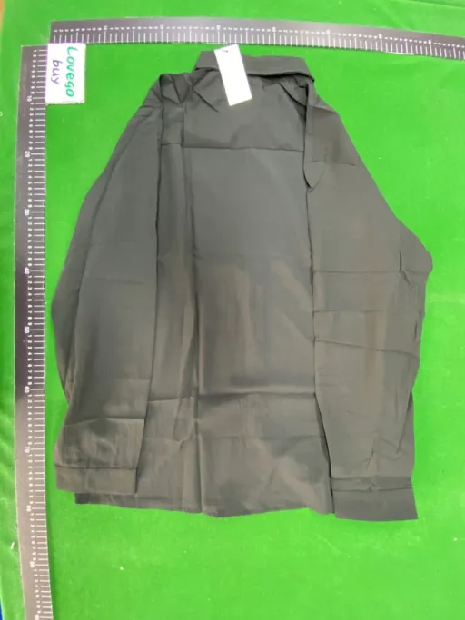 Linen shirt black (white horse)