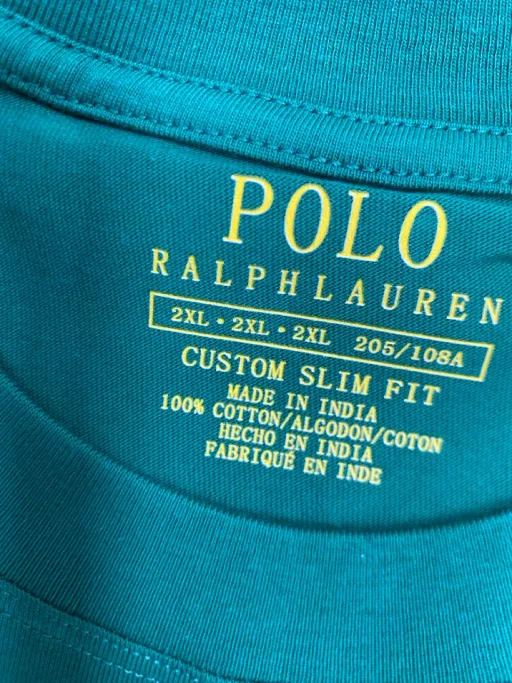 Round neck green-yellow label