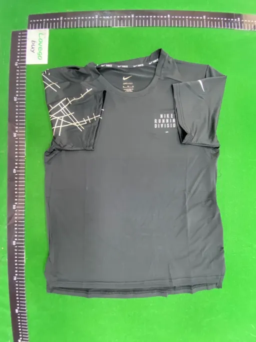 Patterned short sleeve black