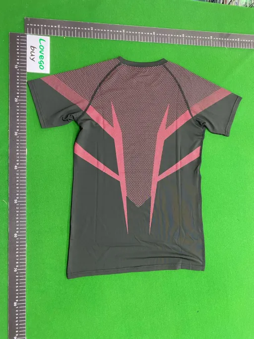 Red mesh short sleeves---red logo
