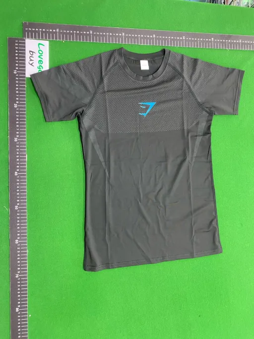 Black mesh short sleeves---blue logo