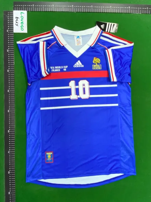98 france home jersey, number 10