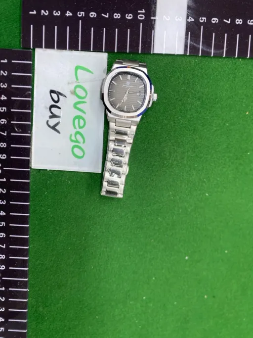 614 silver shell black surface steel belt