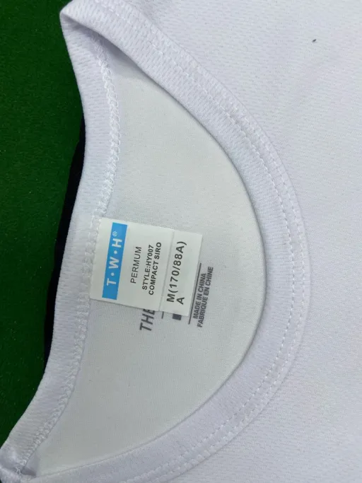 Reflective tick quick-drying short sleeve suit white