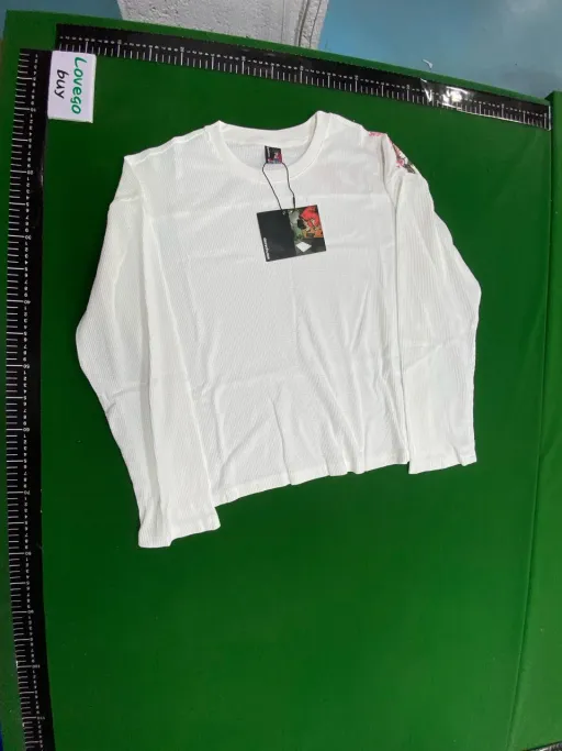 001 sakura waffle long sleeve (white)
