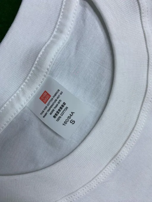 White letters