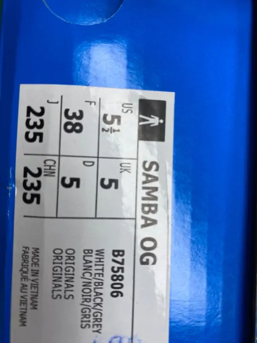 Samba white and black (bb75806)
