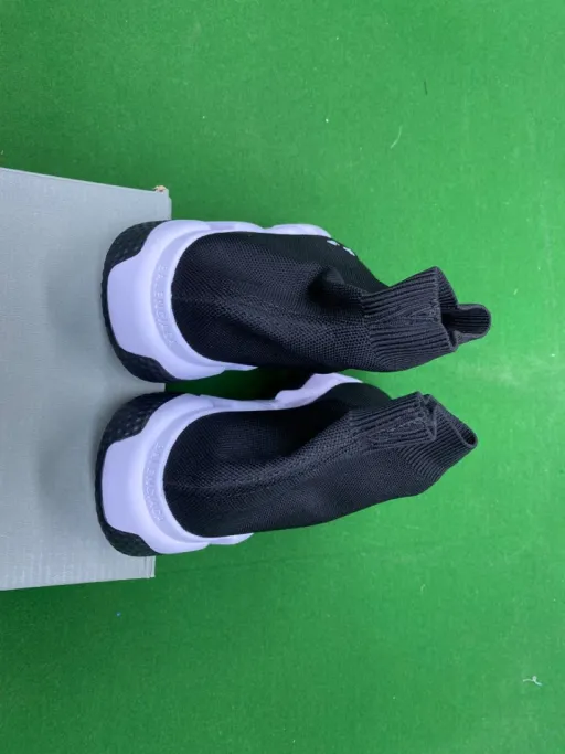 Bl socks and shoes - black and white with black bottom