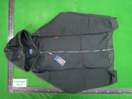Zipper style black with red label