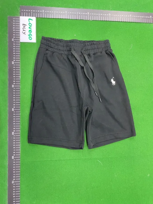 Shorts black white label