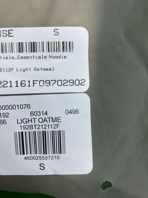 Eh03 - Ss22 Light Oatmeal. Please Note That the Color May Appear Different under Lighting. the Actual Product Color Should Be Considered Final.