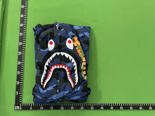 BH14 - Bp Color Camo Shark Full Zip Hoodie (SS23) Navy