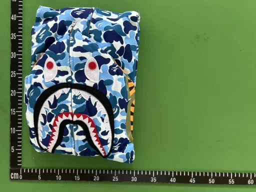 BH18 - Bp ABC Camo Shark Full Zip Hoodie Blue