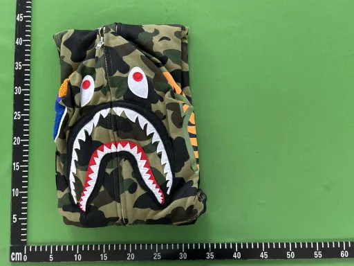 BH07 - Bp 1st Camo Shark Full Zip Hoodie Green