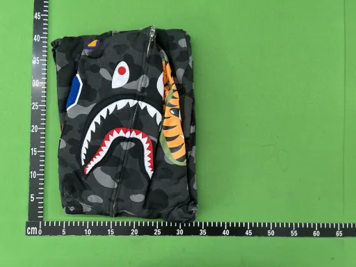 BH27 - Bp ABC Camo Shark Full Zip Hoodie Black